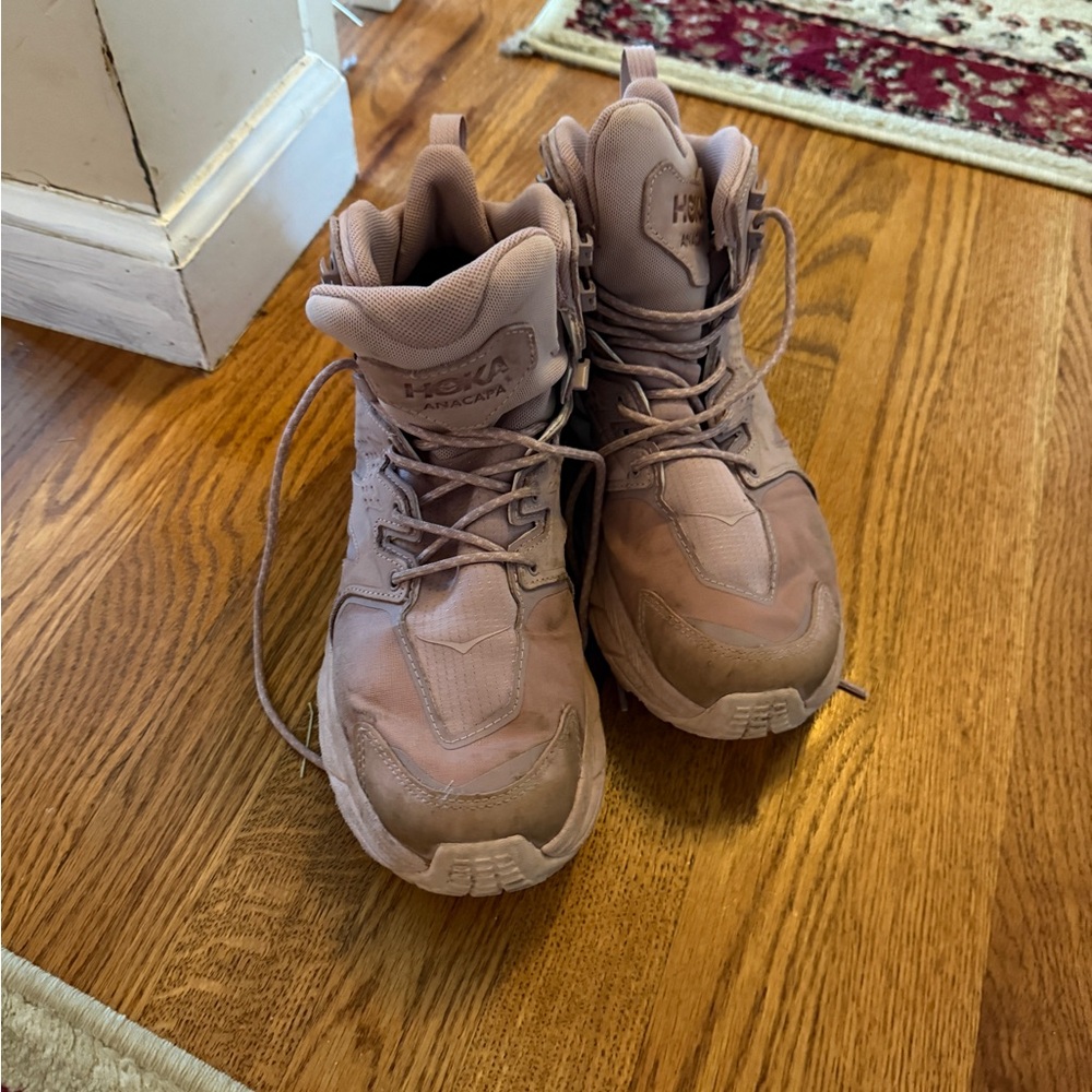 Hoka Anacata Pink Hiking Boots